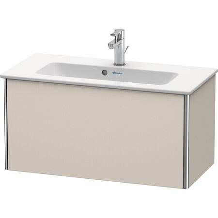 Xsquare Wall-Mounted Vanity Unit Taupe Matt